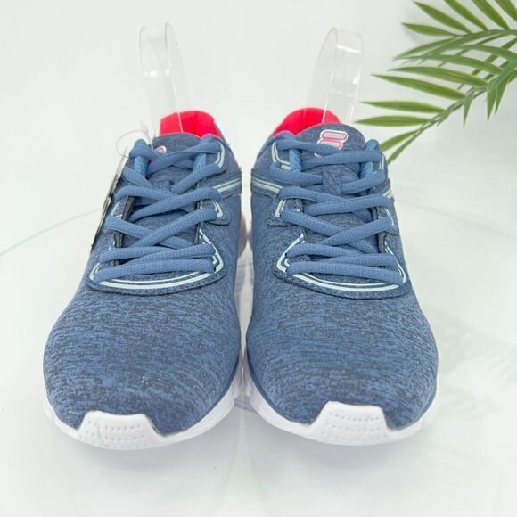 Fila Womens Memory Foam Vernato Blue Pink Running Shoes Sneakers 8 Athletic - Picture 3 of 16